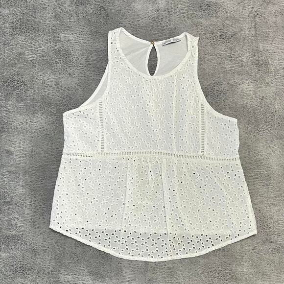 Zara eyelet dainty tank top - Picture 1 of 7